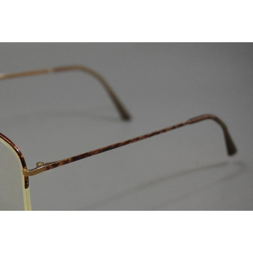 Vintage LOGO PARIS 120 Eyeglasses Frame France Gold Tone Tortoise 54-19-145